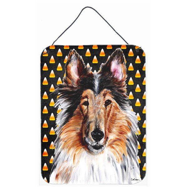 Micasa Collie Candy Corn Halloween Aluminum Metal Wall Or Door Hanging Prints MI759128